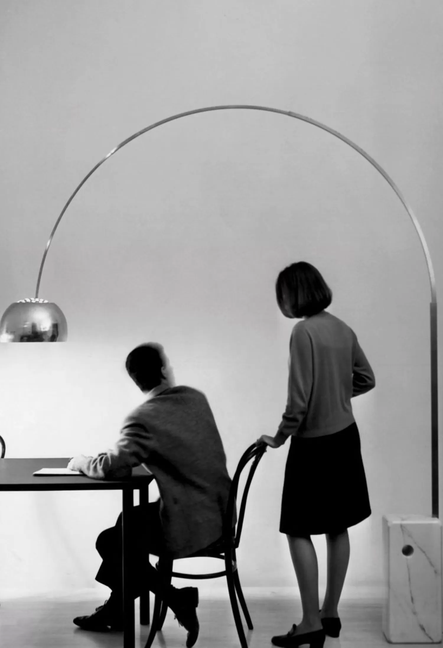 Flos Floor Lamps<Arco Led Floor Lamp, White Marble