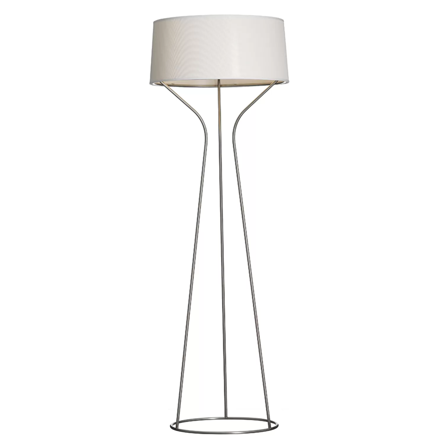 Örsjö Belysning Floor Lamps<Aria Floor Lamp, Stainless Steel/White