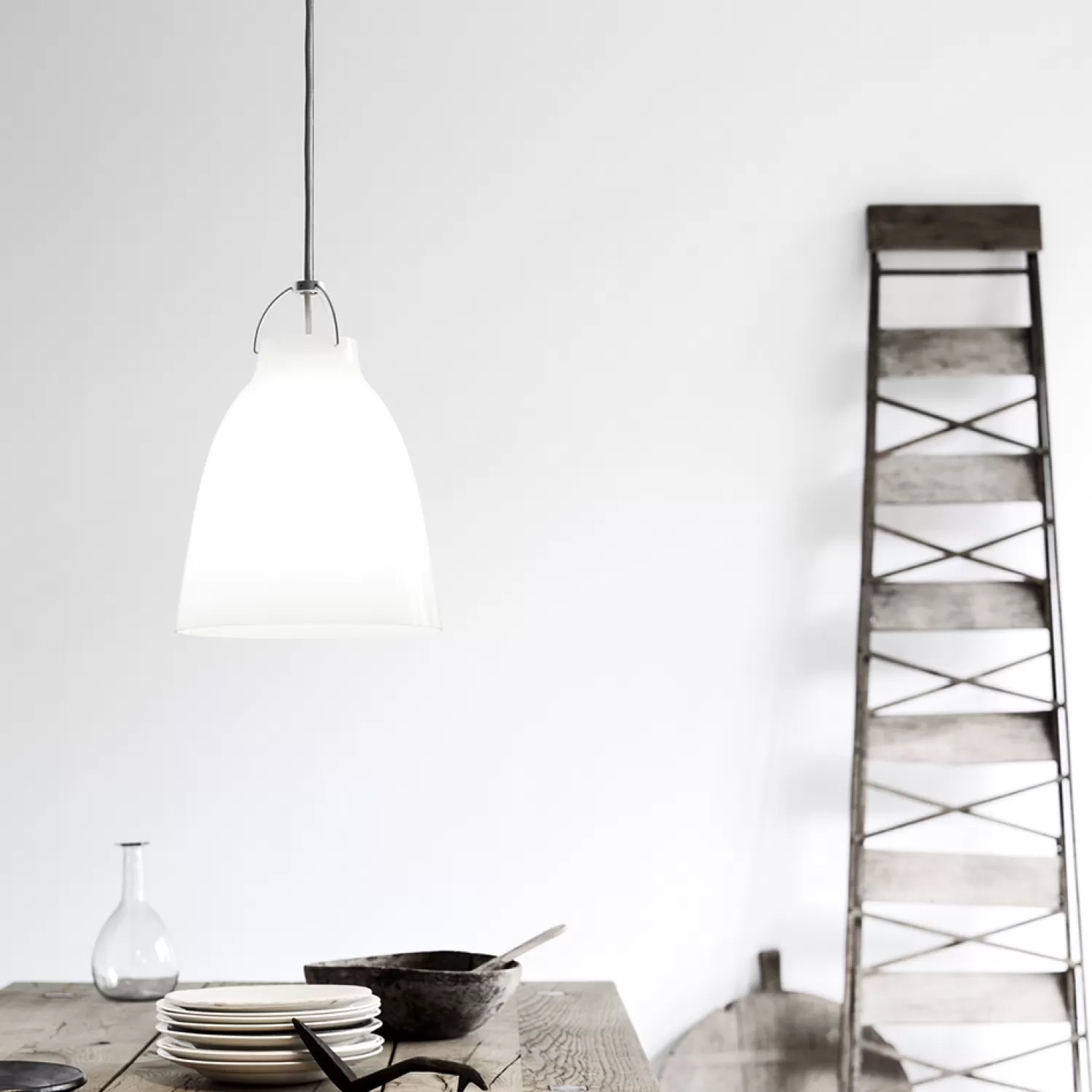 Fritz Hansen Pendant Lamps<Caravaggio Opal Pendant, Cord 3 M,