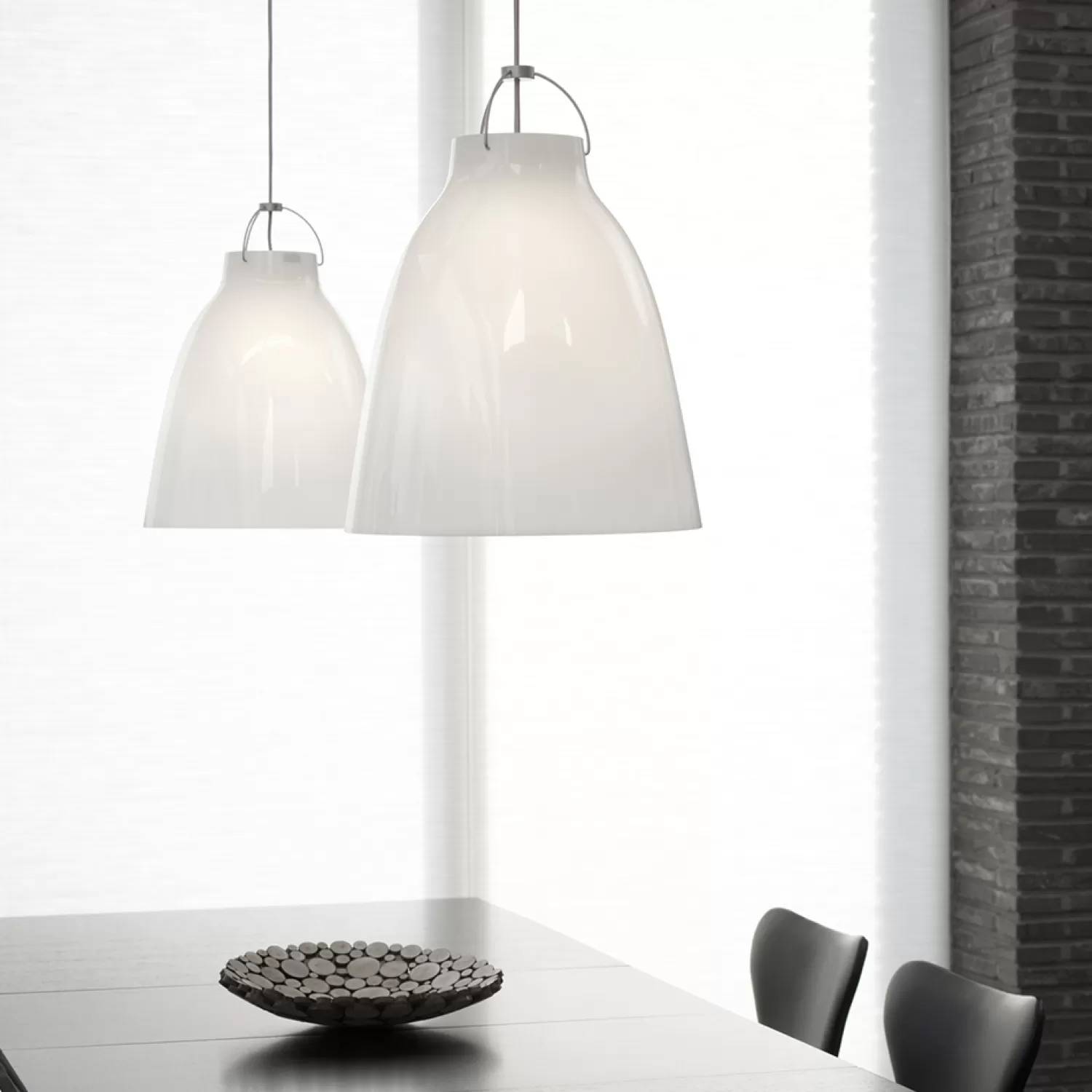 Fritz Hansen Pendant Lamps<Caravaggio Opal Pendant, Cord 6 M,