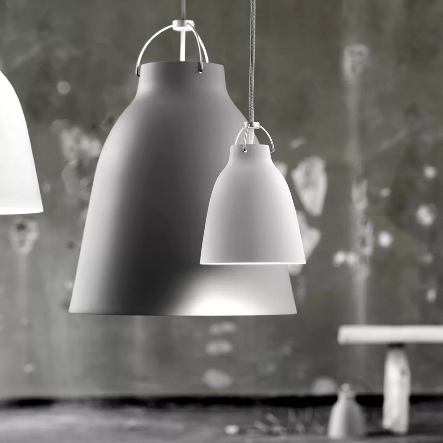 Fritz Hansen Pendant Lamps<Caravaggio Pendant P1, 3M Cord, Matt