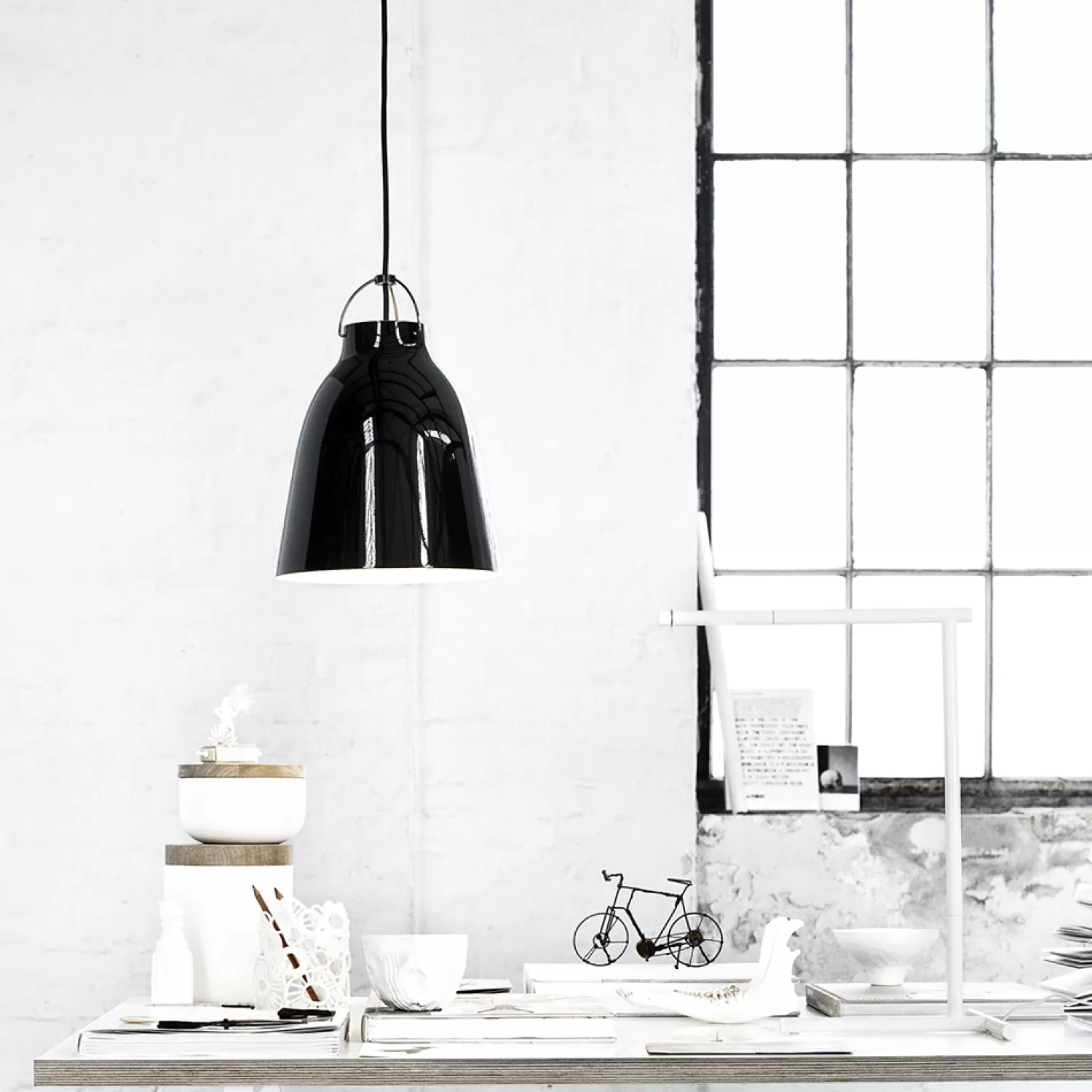 Fritz Hansen Pendant Lamps<Caravaggio Pendant P2, Cord 3 M, High-Gloss