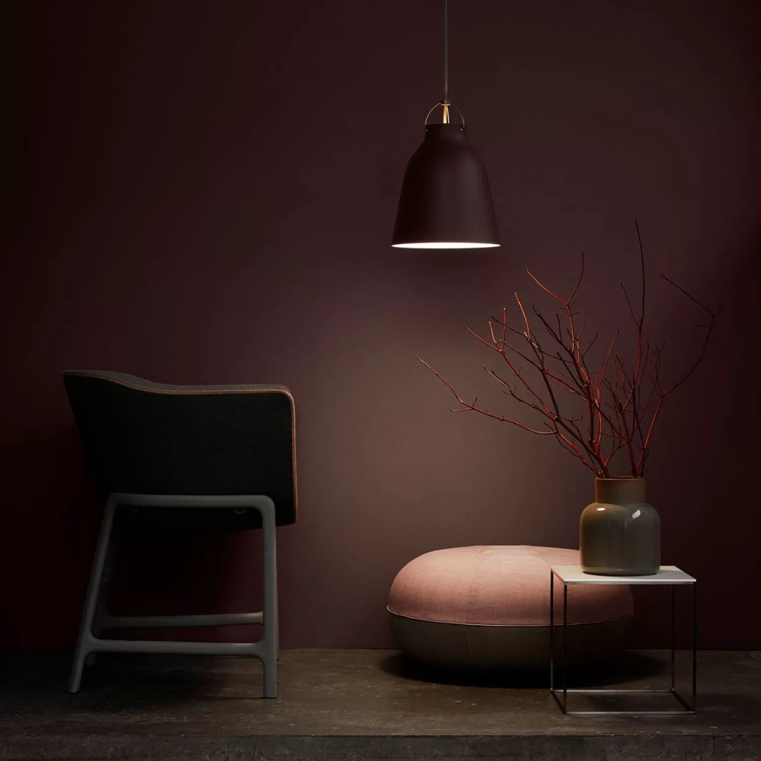 Fritz Hansen Pendant Lamps<Caravaggio Pendant P2, Cord 3 M, Matt