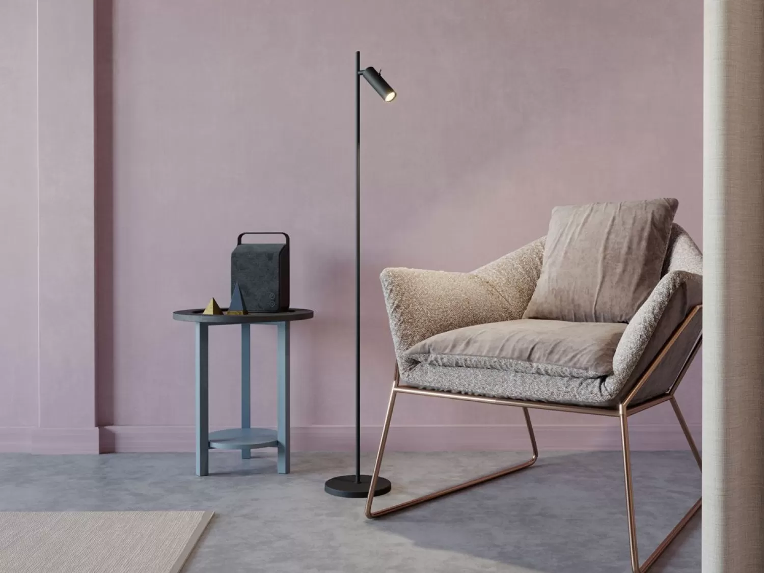 Belid Floor Lamps<Cato Slim Floor Lamp