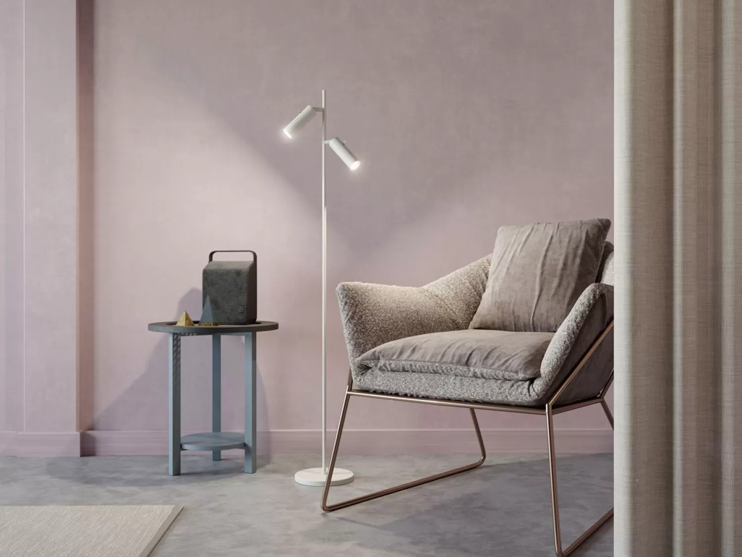 Belid Floor Lamps<Cato Slim Floor Lamp Double