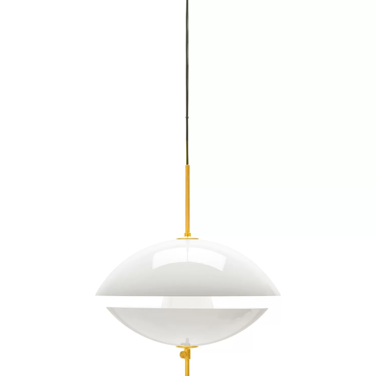 Fritz Hansen Pendant Lamps<Clam Pendant White / Brass