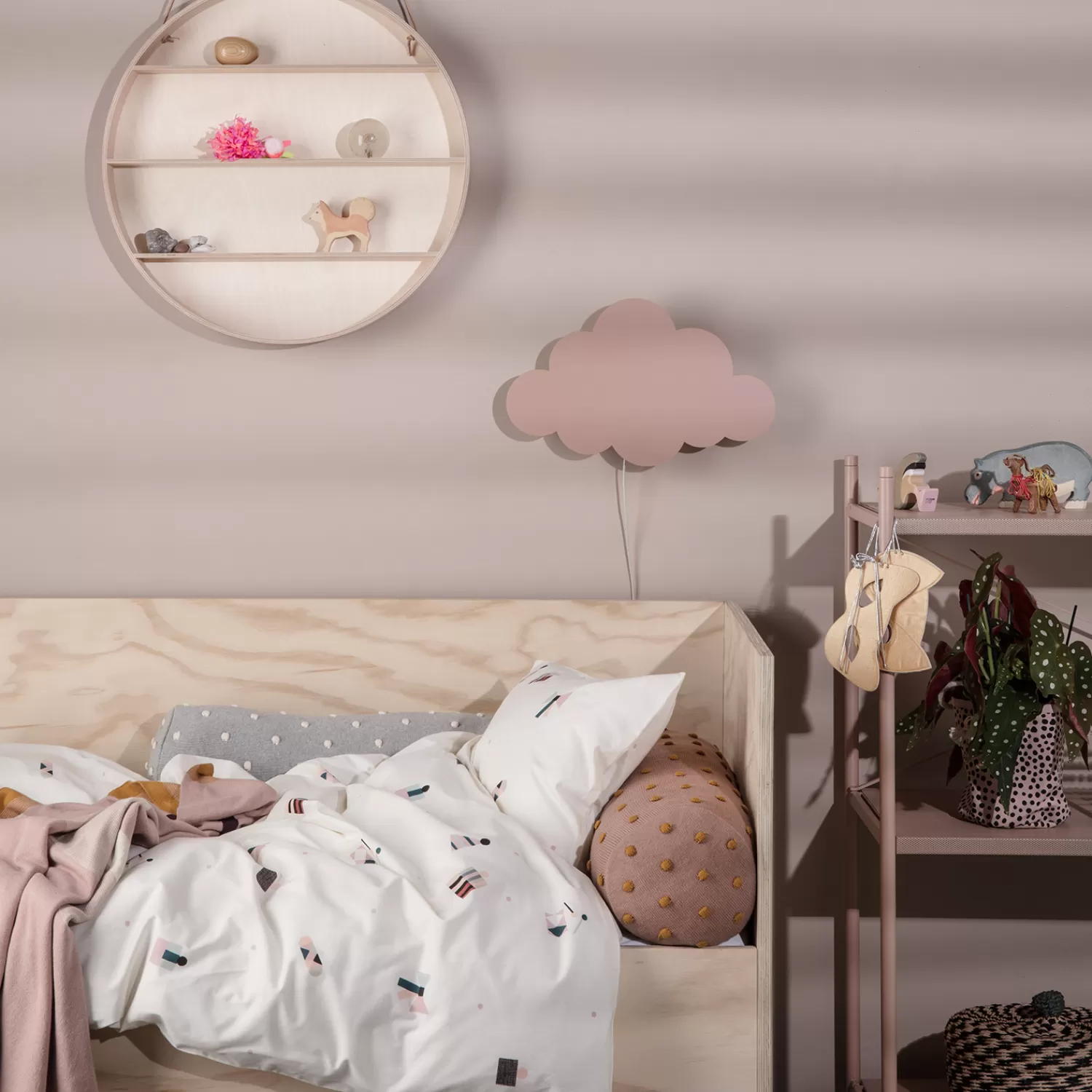 Ferm Living KIDS Kids Lamps<Cloud Wall Lamp