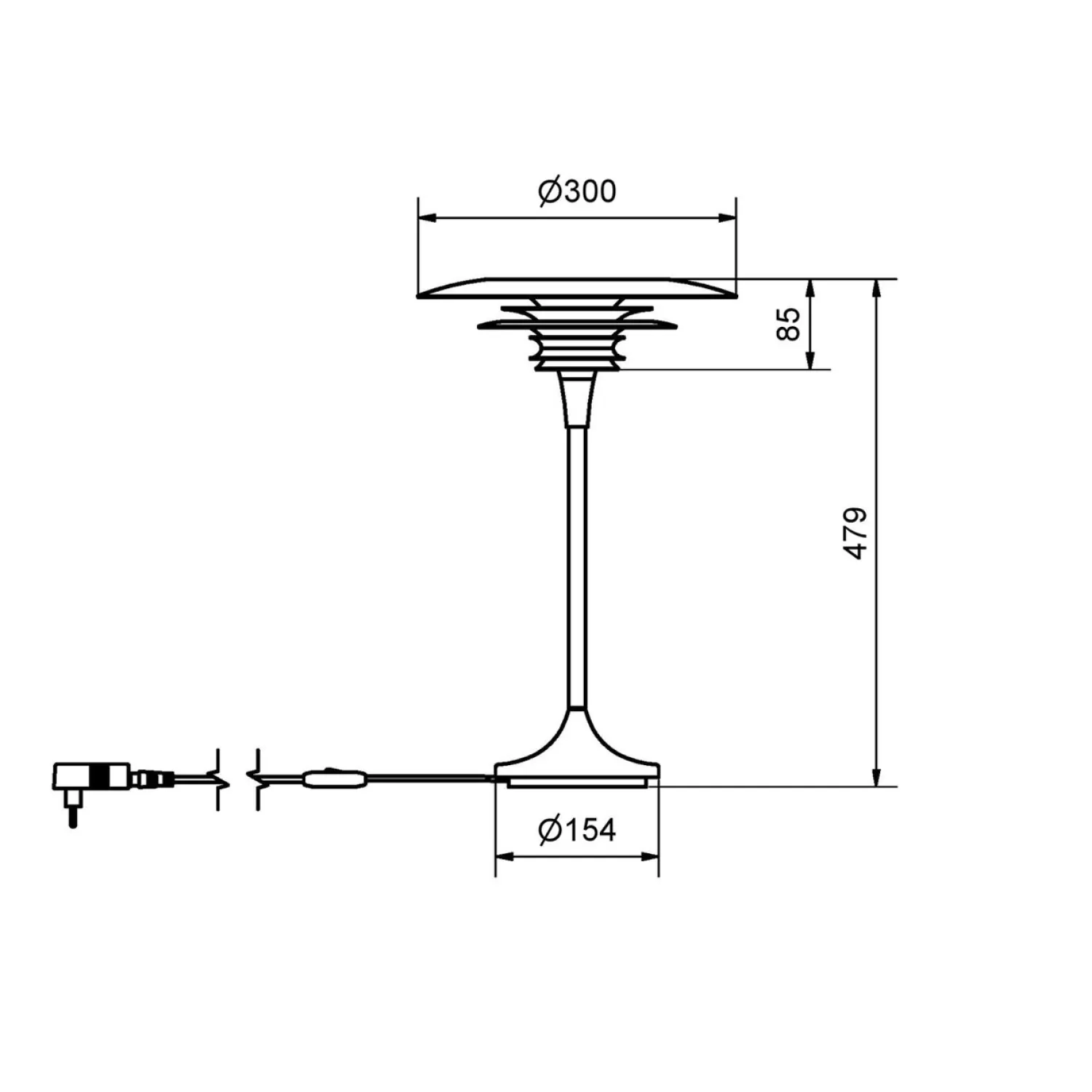 Belid Desk Lamps<Diablo Table Lamp 300 Mm