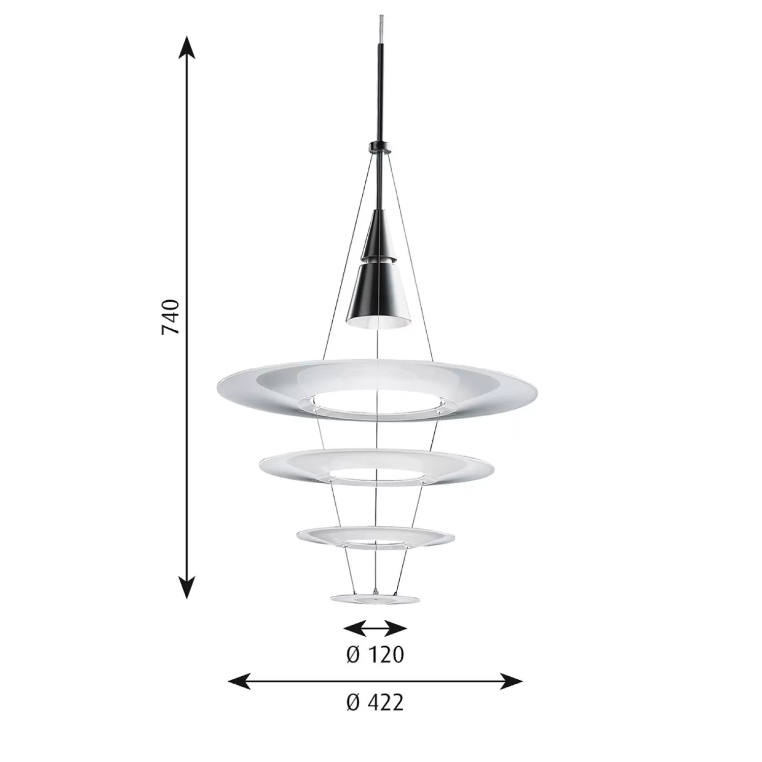 Louis Poulsen Pendant Lamps<Enigma Pendant, White