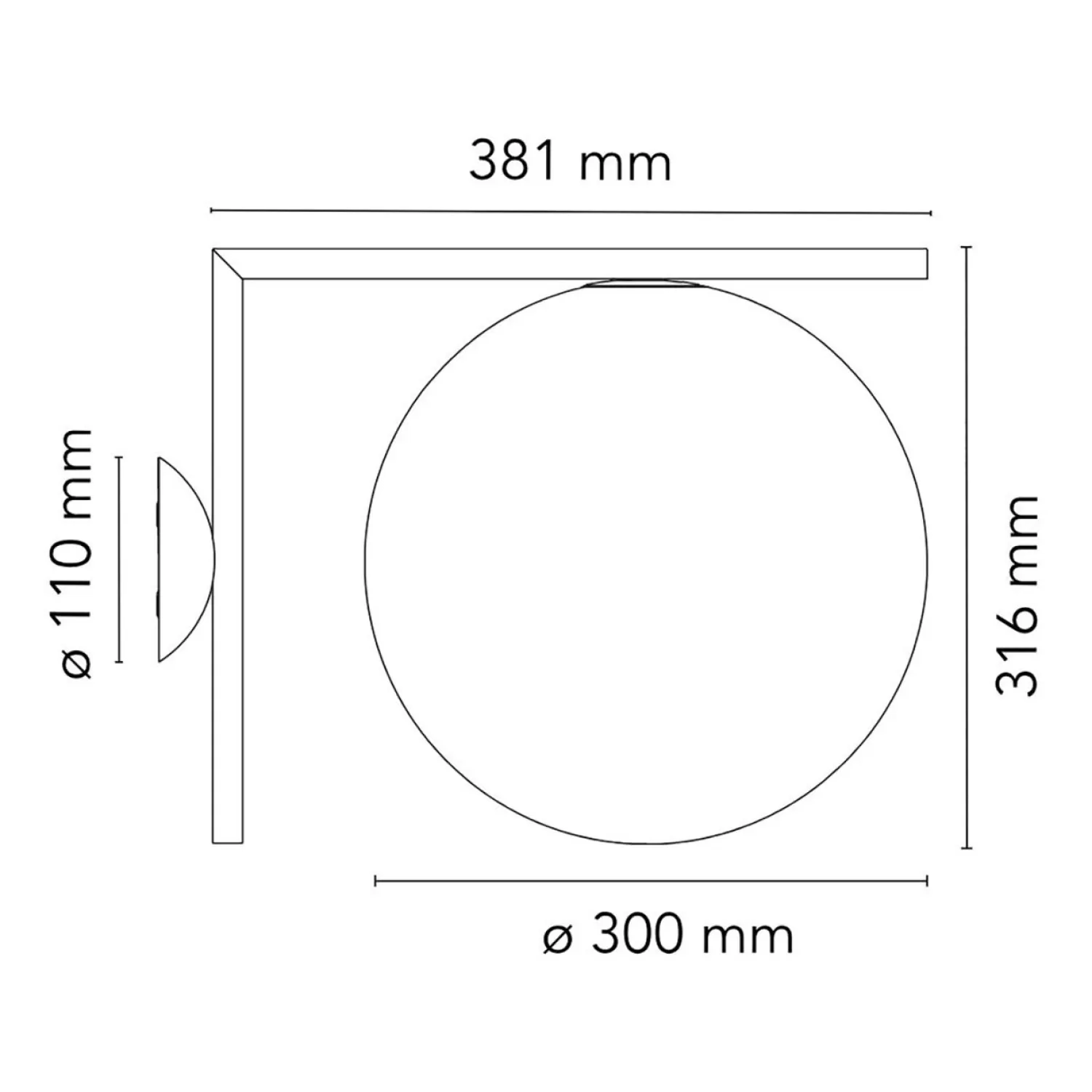 Flos Wall Lights<Ic Lights C/W2 Wall/Ceiling Lamp