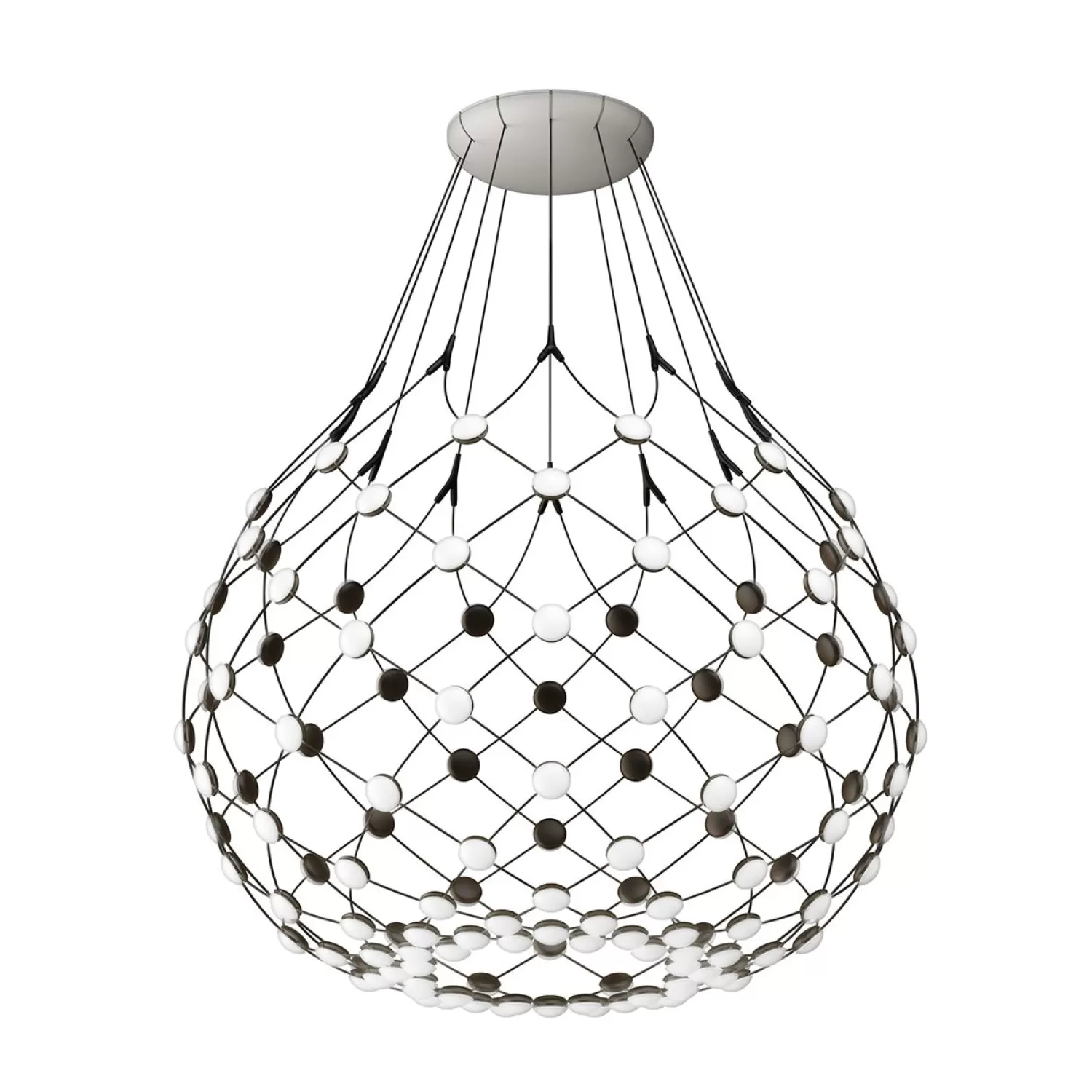 Luceplan Chandeliers<Mesh Phase Cut Suspension, O100 Cm