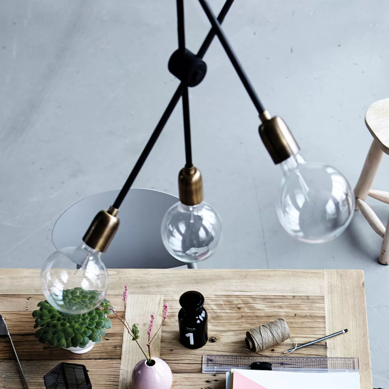 House Doctor Pendant Lamps<Molecular Pendant 78 Cm, Brass/Black