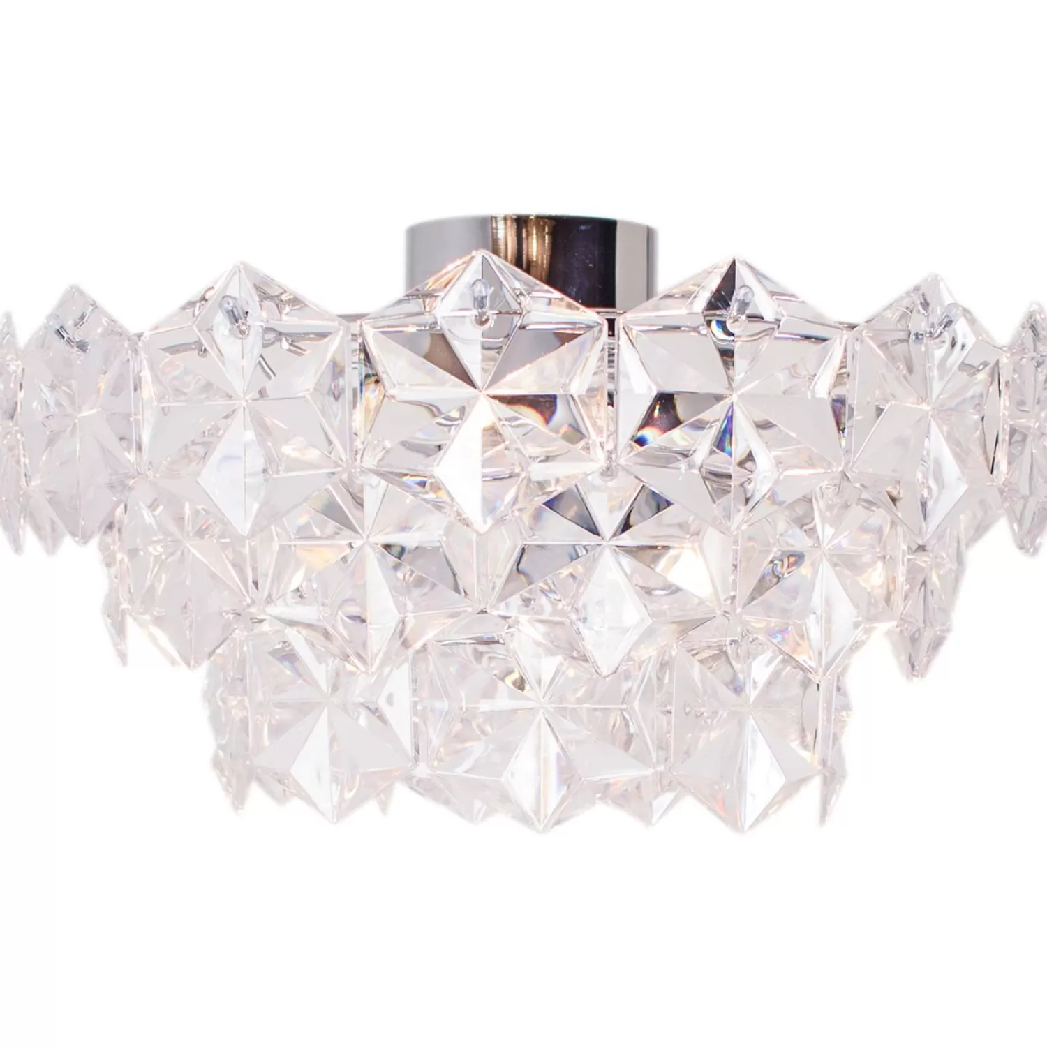 By Rydéns Ceiling Lamps<Monarque Ceiling Lamp O51 Cm, Chrome / Clear