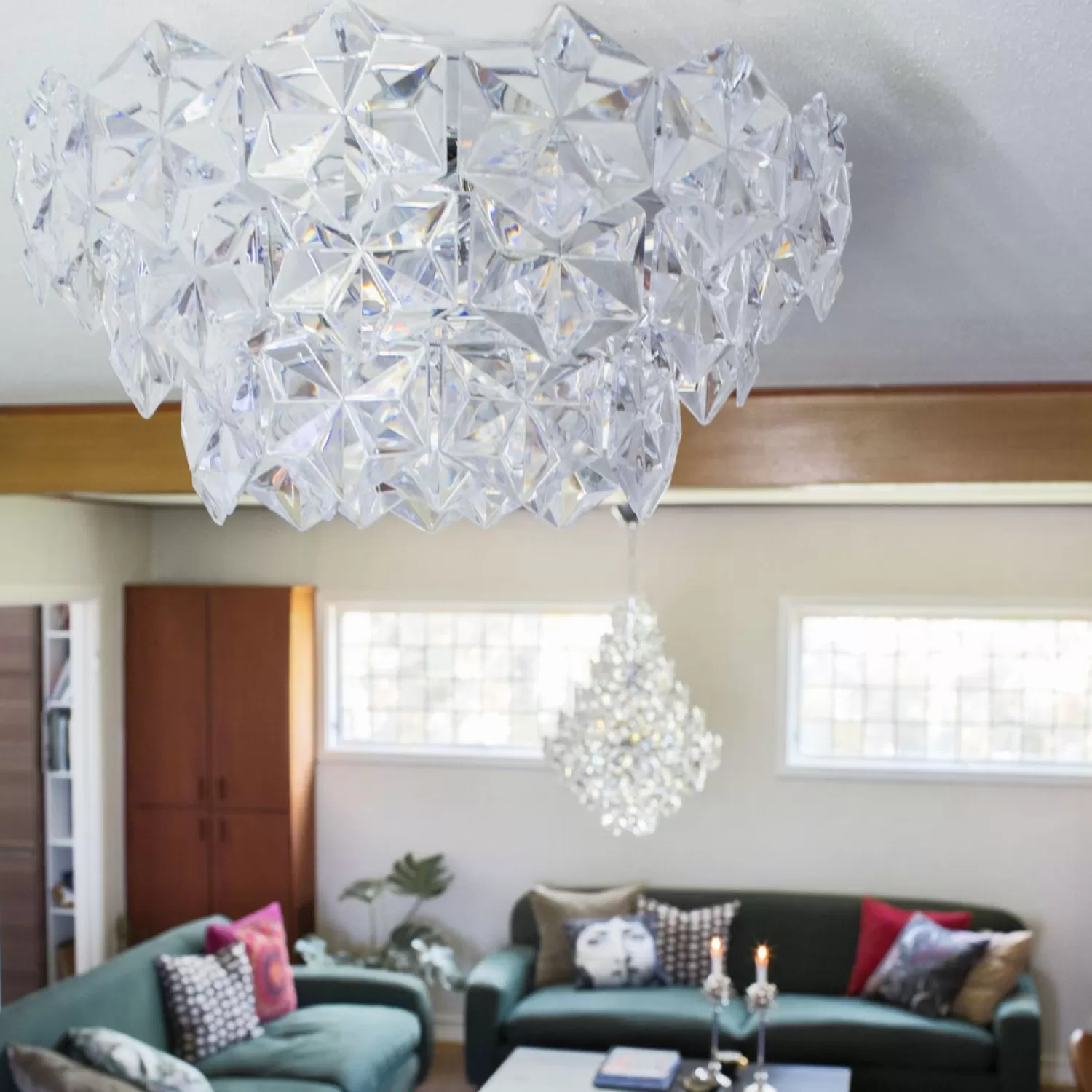 By Rydéns Ceiling Lamps<Monarque Ceiling Lamp O51 Cm, Chrome / Clear