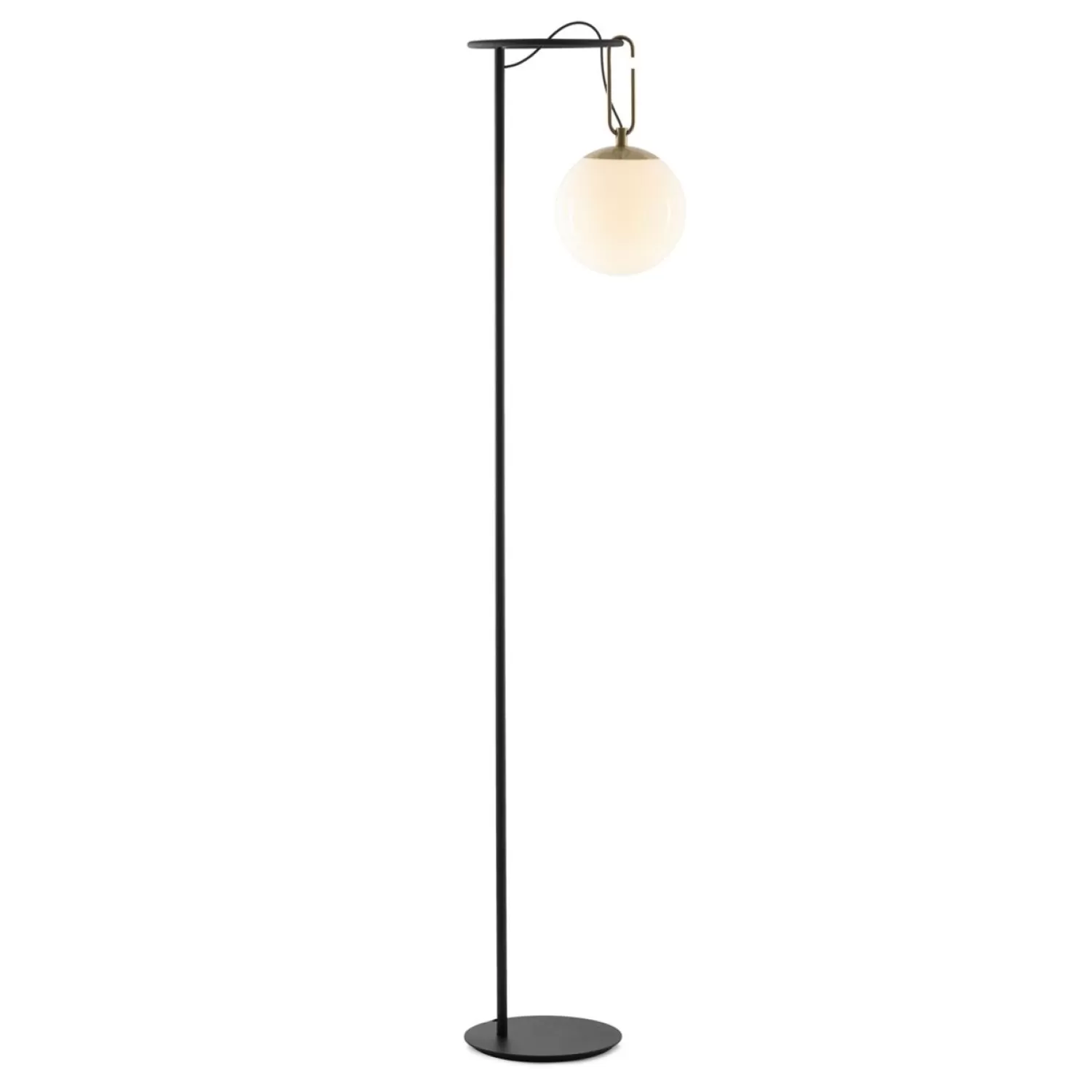 Artemide Floor Lamps<Nh 22 Floor Lamp, Black / Brass