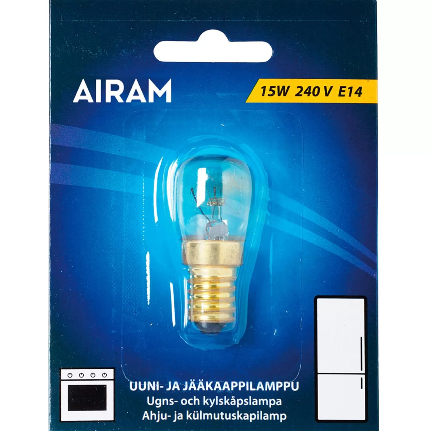 Airam Halogen Lamps<Oven Lamp E14 15W