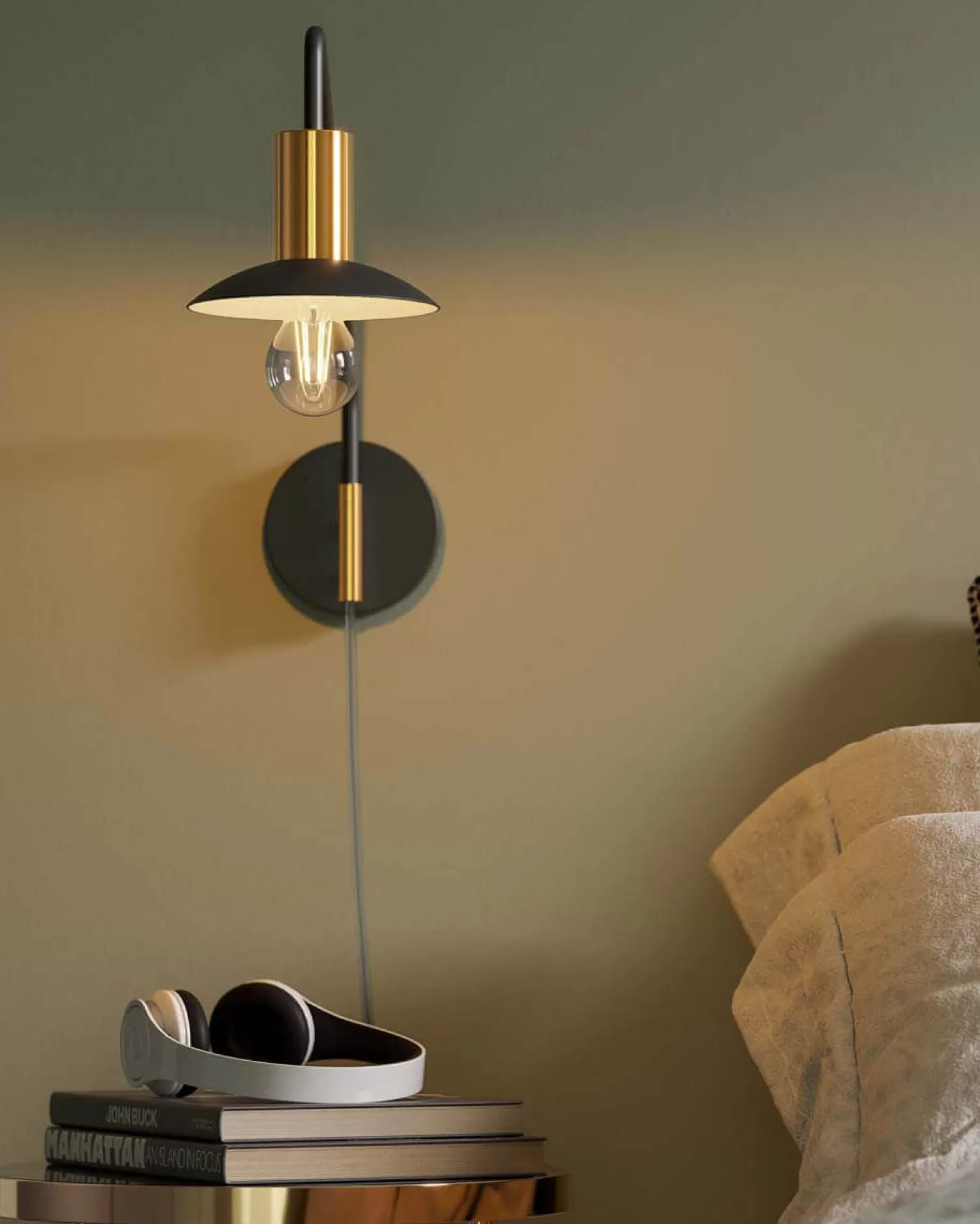 By Rydéns Wall Lights<Quinn Wall Lamp Short, Matt Black