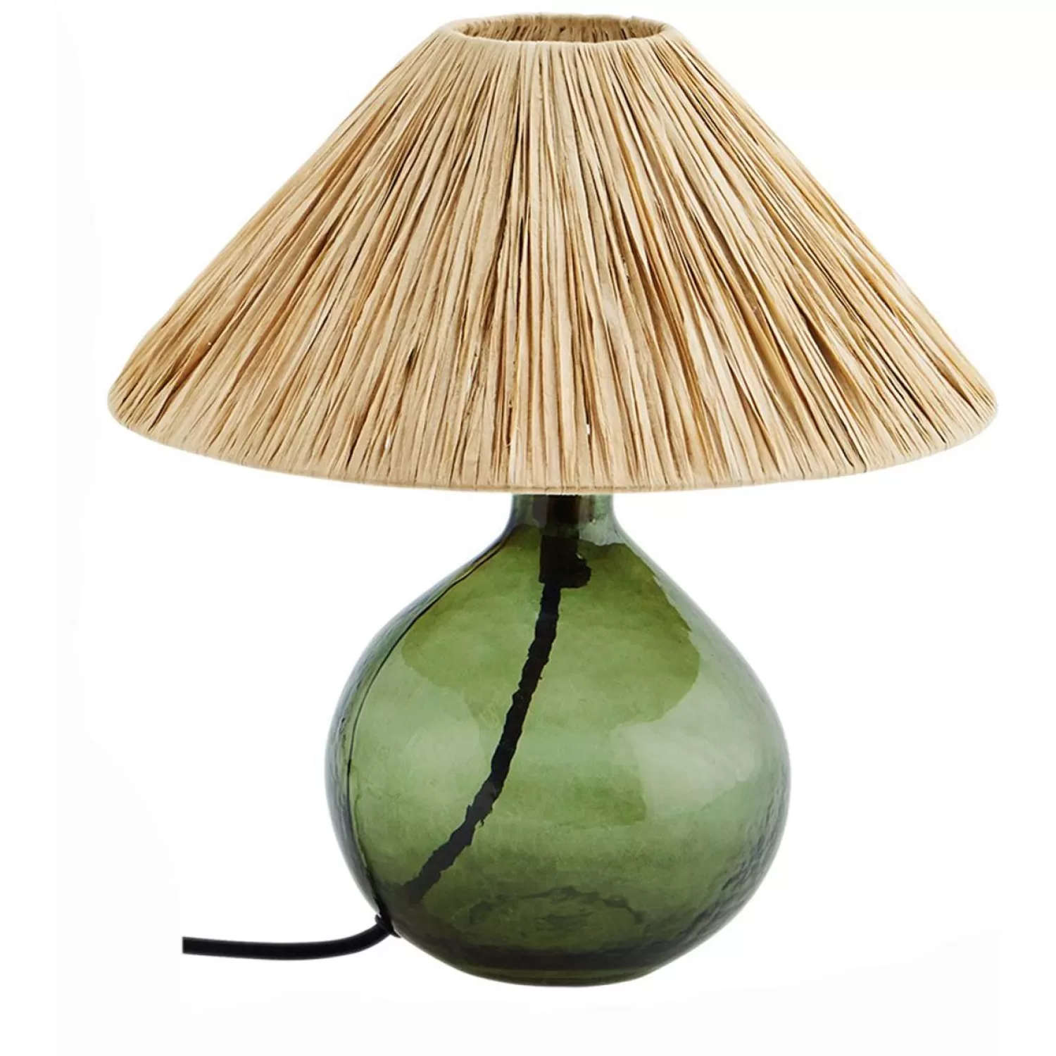 Madam Stoltz Table Lamps<Table Lamp Glass / Raphia,