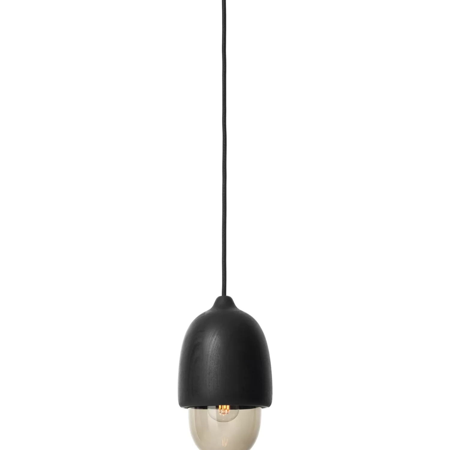 Mater Pendant Lamps<Terho Pendant Black Stained Linden Wood / Smoked Glass