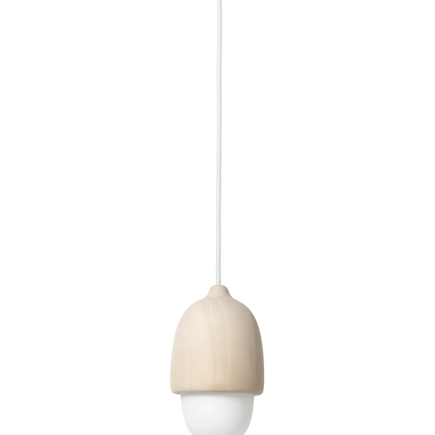 Mater Pendant Lamps<Terho Pendant Matt Lacquered Linden Wood / Opal Glass