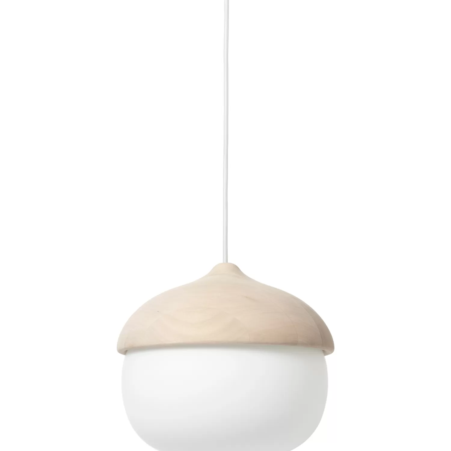 Mater Pendant Lamps<Terho Pendant Matt Lacquered Linden Wood / Opal Glass