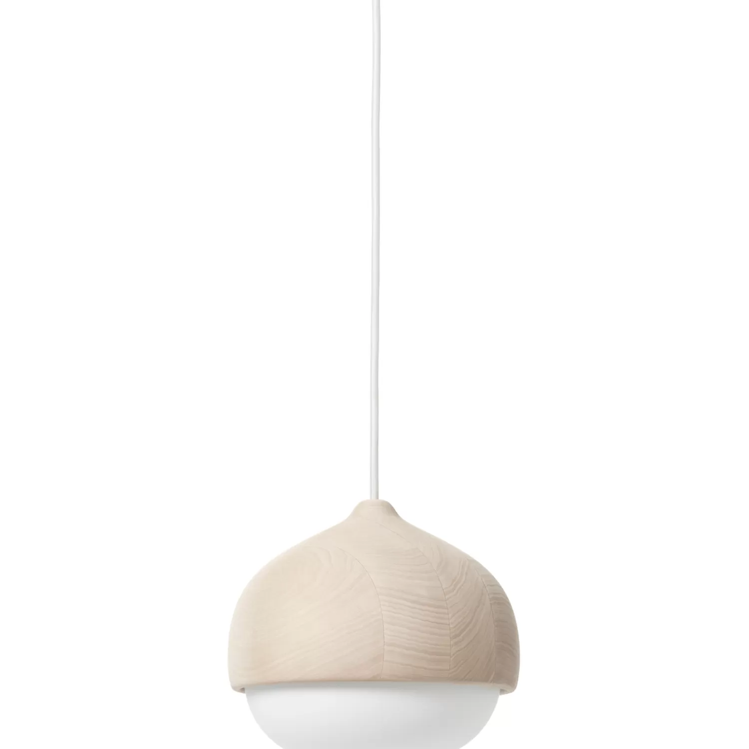 Mater Pendant Lamps<Terho Pendant Matt Lacquered Linden Wood / Opal Glass