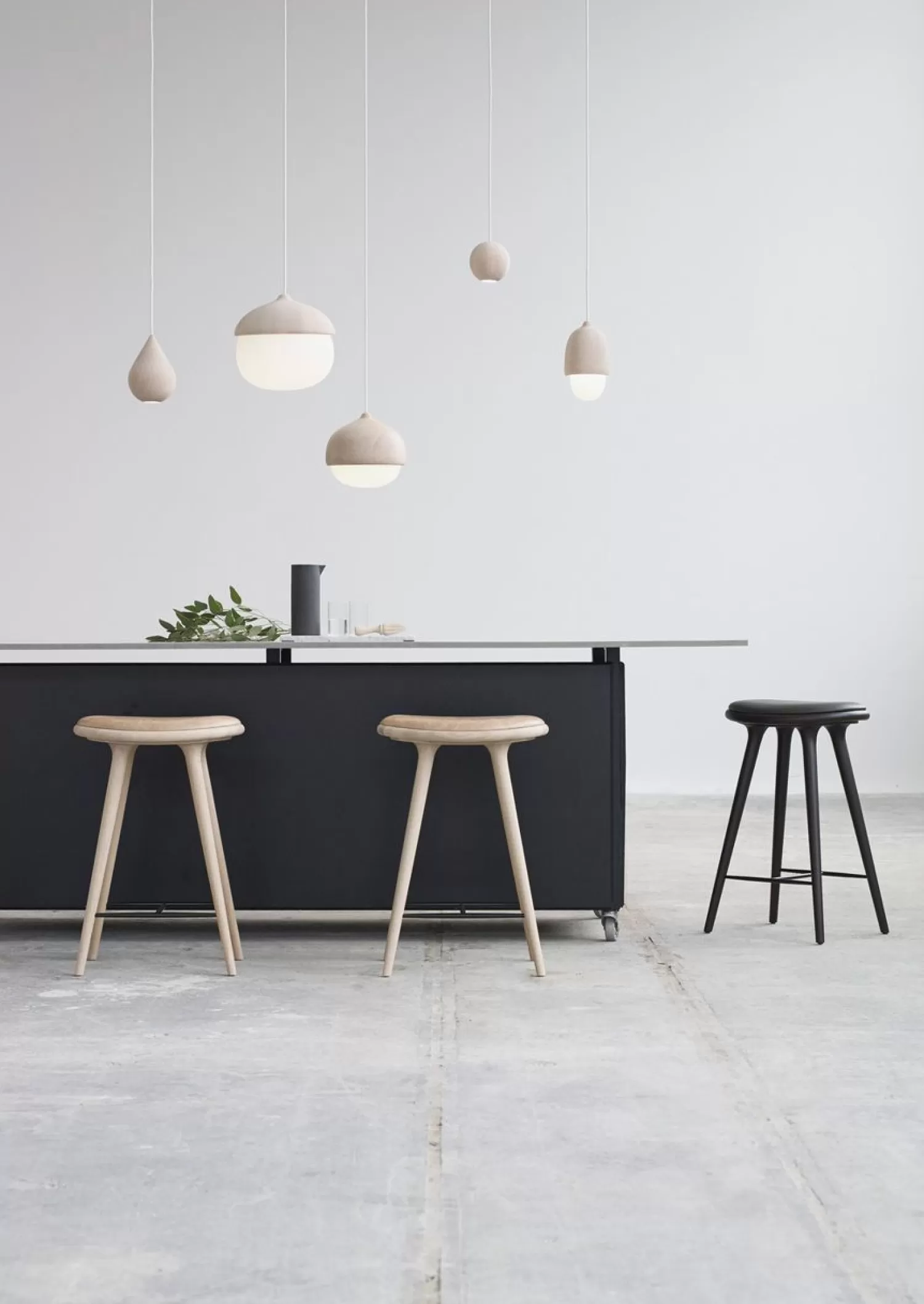 Mater Pendant Lamps<Terho Pendant Matt Lacquered Linden Wood / Opal Glass