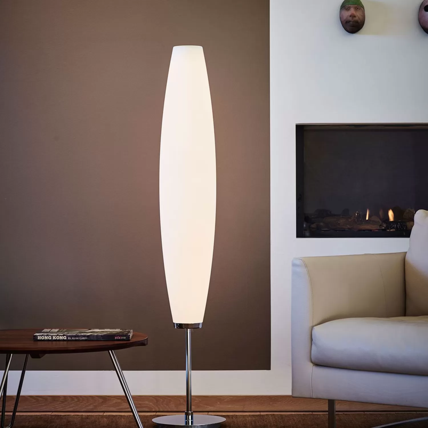 Herstal Floor Lamps<Zenta Floor Lamp Led, Chromium/ White